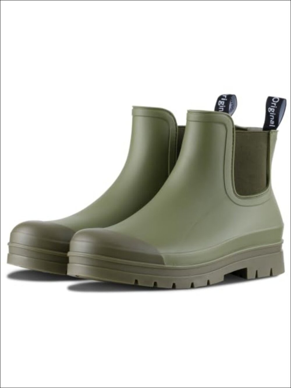 Waterproof Chelsea Ankle Rain Boots Women Slip On Outdoor
